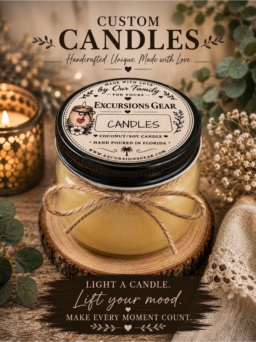 Coconut Soy Candle - Cream Jar